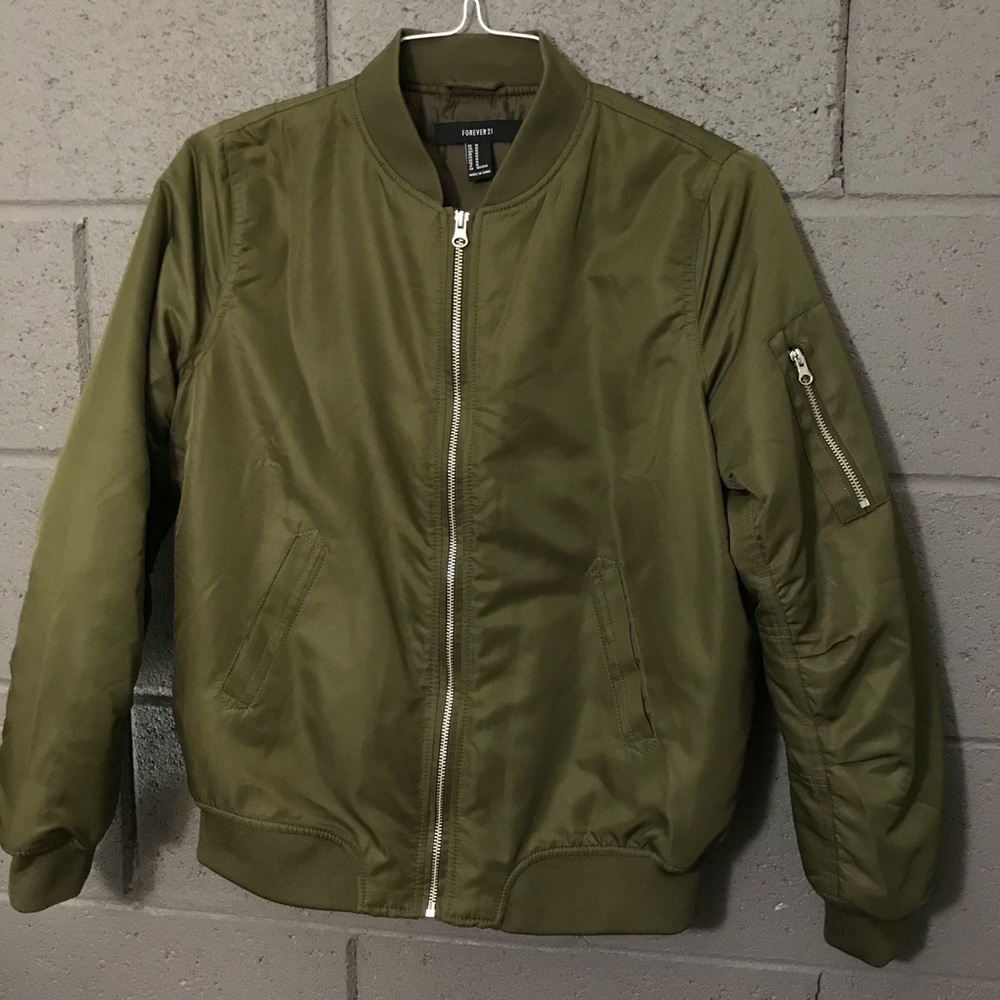 F21 bomber jacket